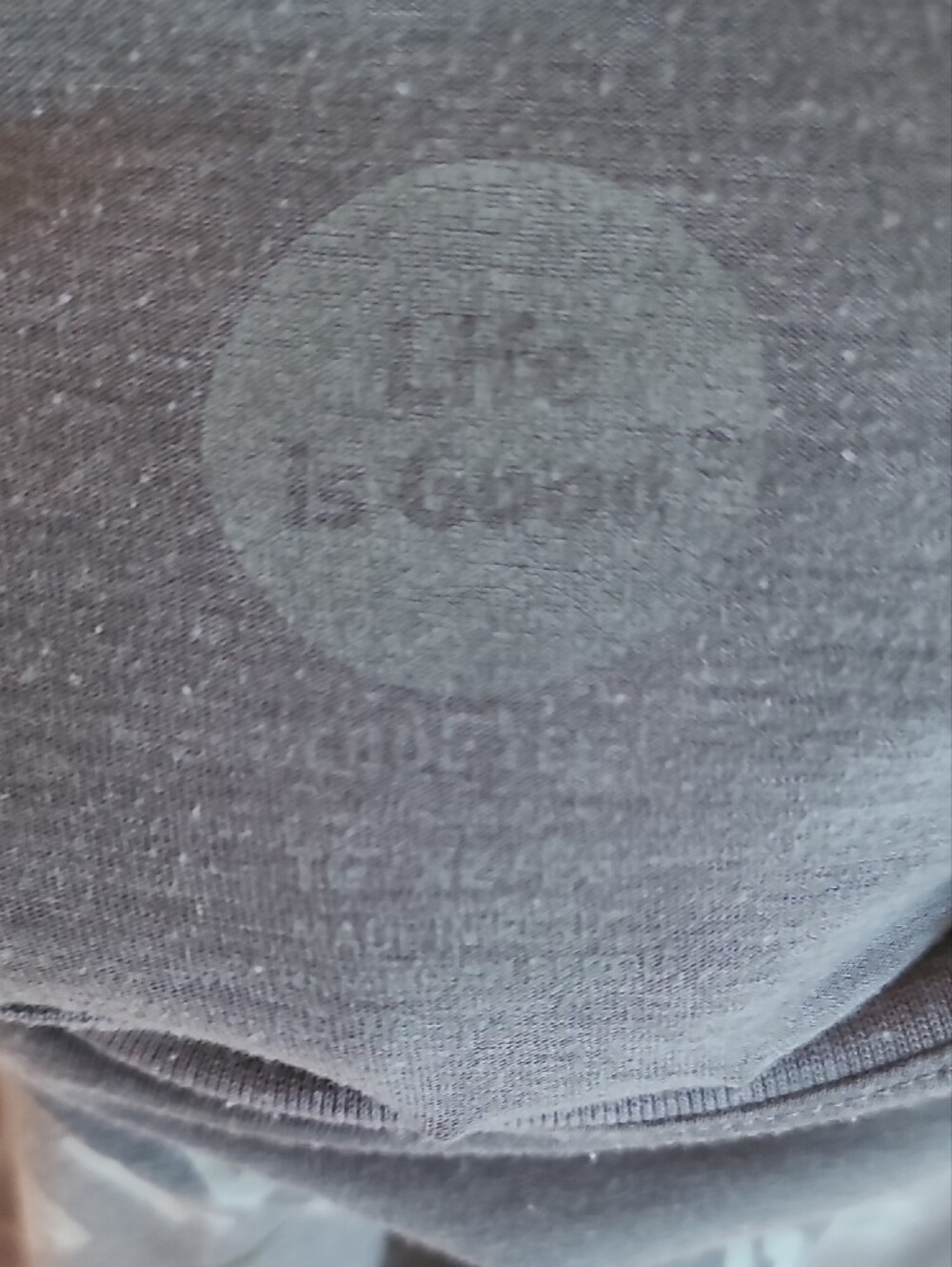 Life Is Good Gray Long Sleeve Tee with Green Nature Graphic - Picture 5 of 5